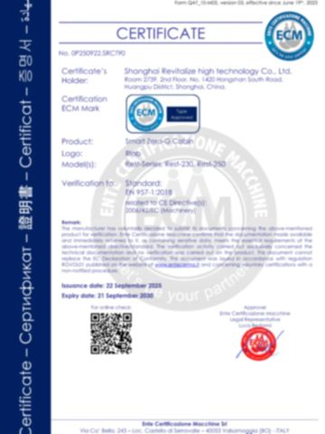 CE certificate from Shanghai Revitalize high technology Co., Ltd.