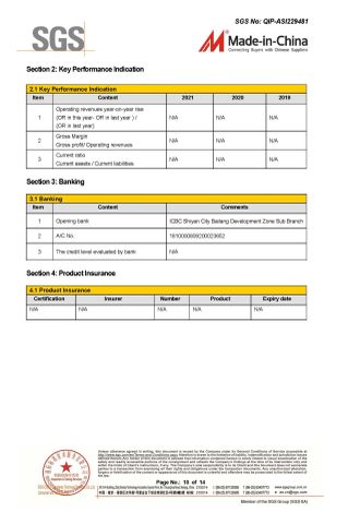 SGS certificate-10 certificate from Shiyan Yilianda Industry And Trade Co., Ltd.