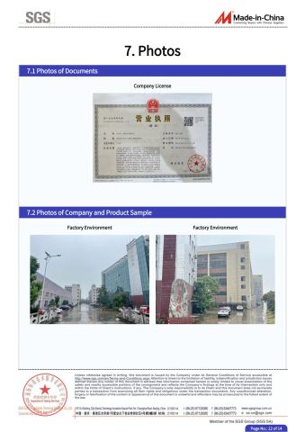 SGS certificate from Changxing Sanxing Textile Co., Ltd.