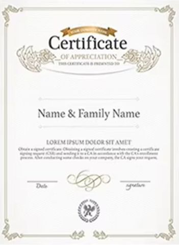 Certificate certificate from Shantou Wanmu Underwear Industry Co., Ltd.