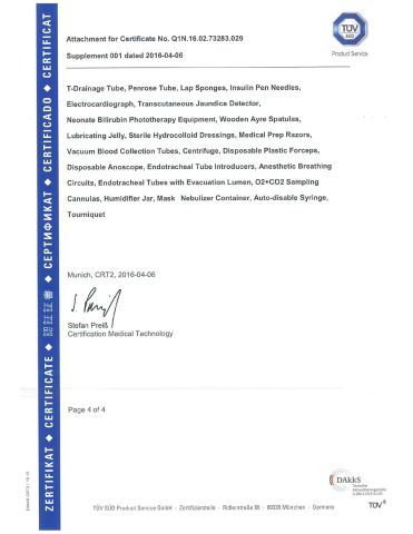 ISO 9001 certificate certificate from Ningbo Greetmed Medical Instruments Co., Ltd.