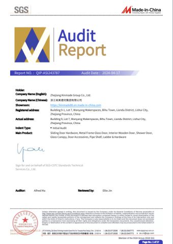 SGS Audit Report for KINMADE certificate from Zhejiang Kinmade Group Co., Ltd.