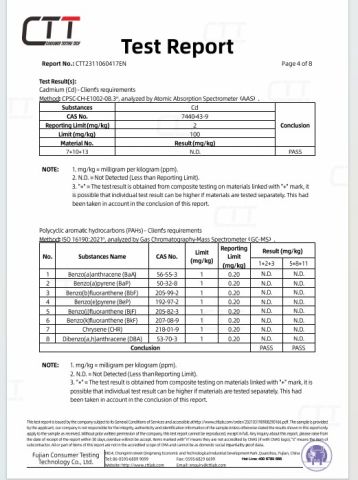 testing reprot3 certificate from Jinjiang Henghao Shoe Industry Ltd.