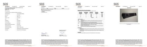 FMVSS 302 Webbing flammability test certificate from Wenzhou Far Europe Automobile Safety System Co., Ltd