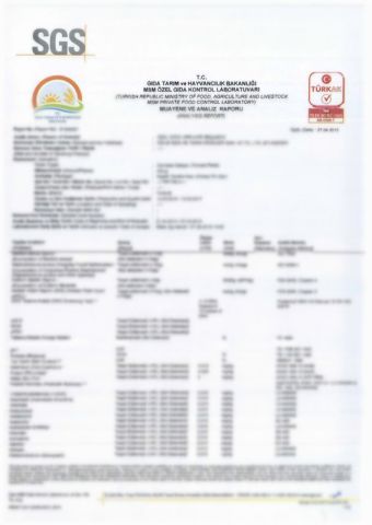 SGS inspection certificate of Hebei Tomato Industry Co., Ltd. – certificate photo, supplier certificates section
