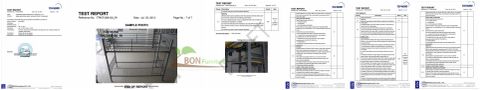 EN747 CERTIFICATION OF METAL BUNK BEDS FIT FOR EU MARKET certificate from Jinhua Bonuo Furniture Co, Ltd