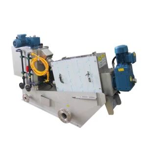 Polymer Multi Disc Hydraulic Sludge Dewatering Screw Filter Press ...