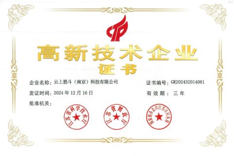 Certificate of High-Tech Enterprise certificate of Cloud Boundless (Shenzhen) Technology Innovation Co., Ltd. – certificate photo, supplier certificates section