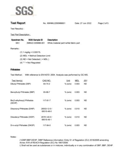 Anti-slip fabric certificate from Haining Shurui Textile Co., Ltd.