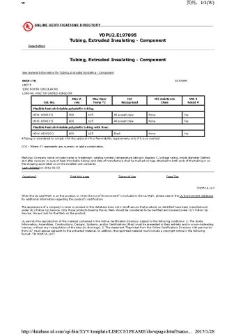 UL Certificate certificate from Ease Cable Termination&Accessories Co., Ltd.