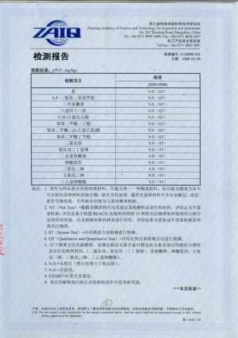 ZAIQ for Plastic(4) certificate from Ningbo Yaohui Plastic Co., Ltd.