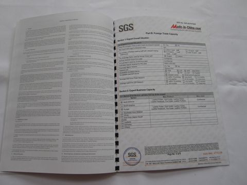 SGS certificate of Xiamen Le Young Imp. & Exp. Co., Ltd – certificate photo, supplier certificates section