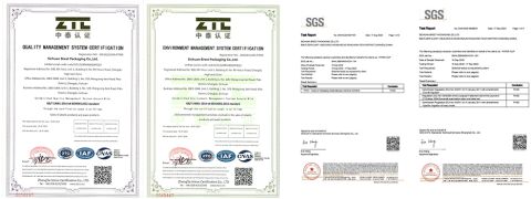 SGS certificate of Sichuan Brest Packaging Co., Ltd – certificate photo, supplier certificates section