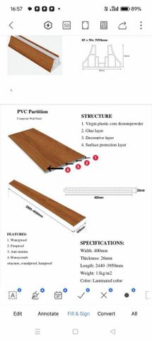 Walpole Pvc Partition Fibre Pvc Partitions Wall Systems, 8 Feet Height 8 Feet Material from ...