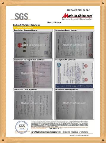 SGS Paper Books certificate of Cangzhou Dixin Roll Forming Machine Co., Ltd. – certificate photo, supplier certificates section