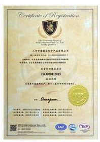 Certificate qualification certificate from Sanhe Lefis Electronics Co., Ltd.