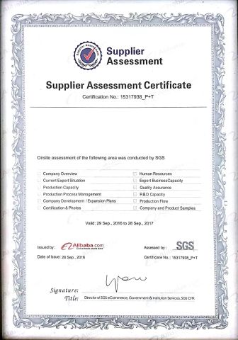 SGS certificate of XIAMEN TWO CITY IMP AND EXP CO., LTD. – certificate photo, supplier certificates section