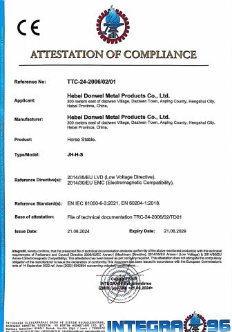 2 certificate from Hebei Donwel Metal Products CO., LTD