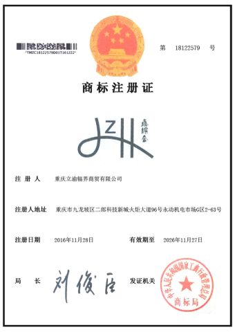 01 certificate from Chongqing Leeyu Fasteners Technology Co., Ltd.