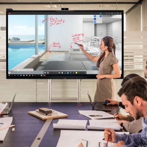 65 75 86 100 110 Inch Digital Classroom Interactive Display Touch ...