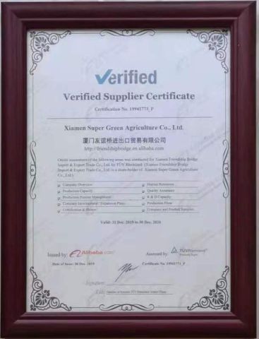 Our company's certificati certificate from Xiamen Friendship Bridge Co., Ltd.