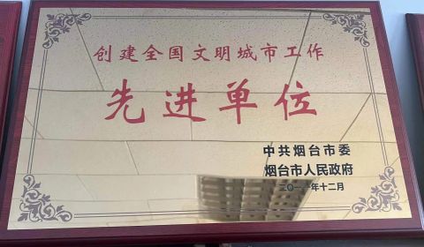 Honor certificate from YANTAI SHENHAI PACKAGING CO., LTD.