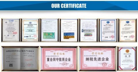 1 certificate from Zhejiang Shengye Traffic Sign Co., Ltd