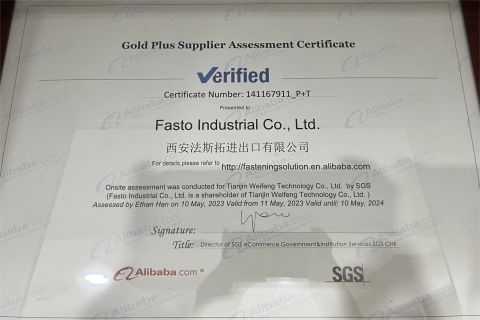 SGS certificate of Tianjin Winfast Technology Co., Ltd. – certificate photo, supplier certificates section