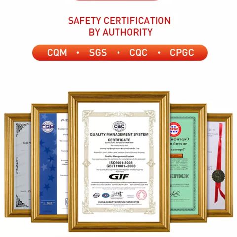 certificate certificate from GuangZhou GJF AUTO PARTS CO.,LTD