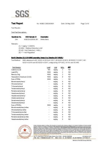 sgs certificate of Hangzhou Longwin Industry Limited – certificate photo, supplier certificates section