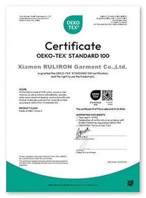 CE certificate from Xiamen Ruliron Trading Co., Ltd.