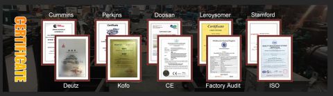 Certificates certificate from Fuzhou Onew Power Machinery Co., Ltd.