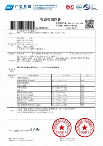Test Report certificate from Guangzhou Honesty Technology Co., Ltd.