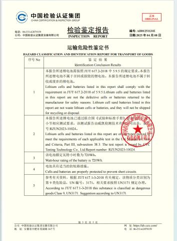 Product Inspection Report certificate of Xiamen Linkyun Plus Technology Ltd. – certificate photo, supplier certificates section