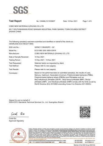 RoHS certificate of Shanxi Xinyuheng Trade Co.LTD – certificate photo, supplier certificates section