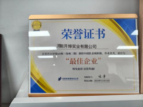 Certificates certificate of Henan Camp Industrial Co., Ltd. – certificate photo, supplier certificates section