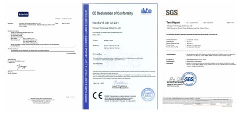 Certificate certificate from Tormays Technology (Hebei) Co., Ltd.