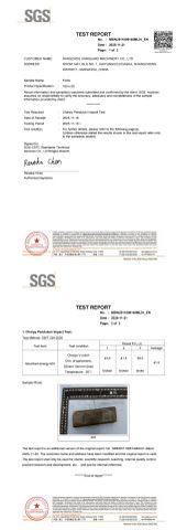 Impact test-Nov. 19th 2025 certificate of Hangzhou Vanguard Machinery Co., Ltd. – certificate photo, supplier certificates section