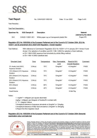 SGS certificate of Foshan Diansi Environmental and Technology Co. , Ltd – certificate photo, supplier certificates section