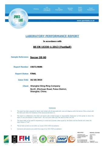 EN certificate from Shanghai Sling-Ring Company