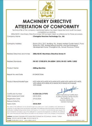 CE certificate from Changsha Honchon Technology Co., Ltd