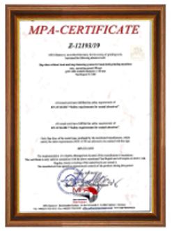 MPA certificate from Goodwill Tools (Shanghai) Co., Ltd.