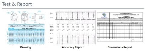 Ball screw report certificate from Tianjin Haorongshengye Electrical Equipment Co., Ltd.