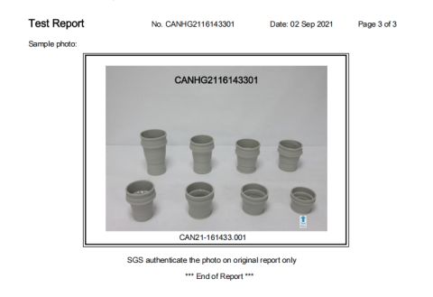 Product Inspection Report certificate from Shenzhen Hewang Silicone Product Co., Ltd.