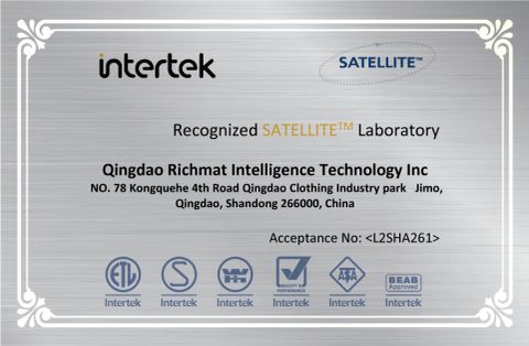 Intertek certificate of Qingdao Richmat Intelligence Technology Inc. – certificate photo, supplier certificates section