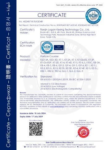 CE certificate certificate from Tianjin Logan Kexing Technology Co., Ltd.