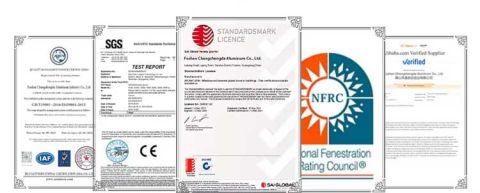 Certificates certificate from Foshan Nanhai Dejing Doors Windows Industry Co.,Ltd