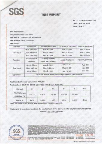 SGS certificate of Qingdao Three Star Nailery Co., Ltd. – certificate photo, supplier certificates section