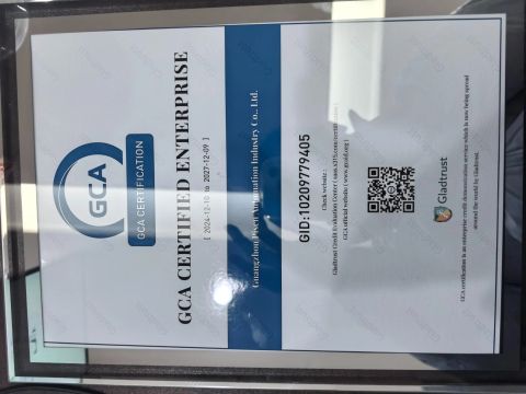 GCA certificate from Guangzhou Pinsheng Automation Industry Co., Ltd.