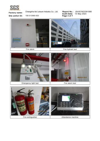 SGS certificate from Changsha Ido Leisure Industry Co., Ltd.